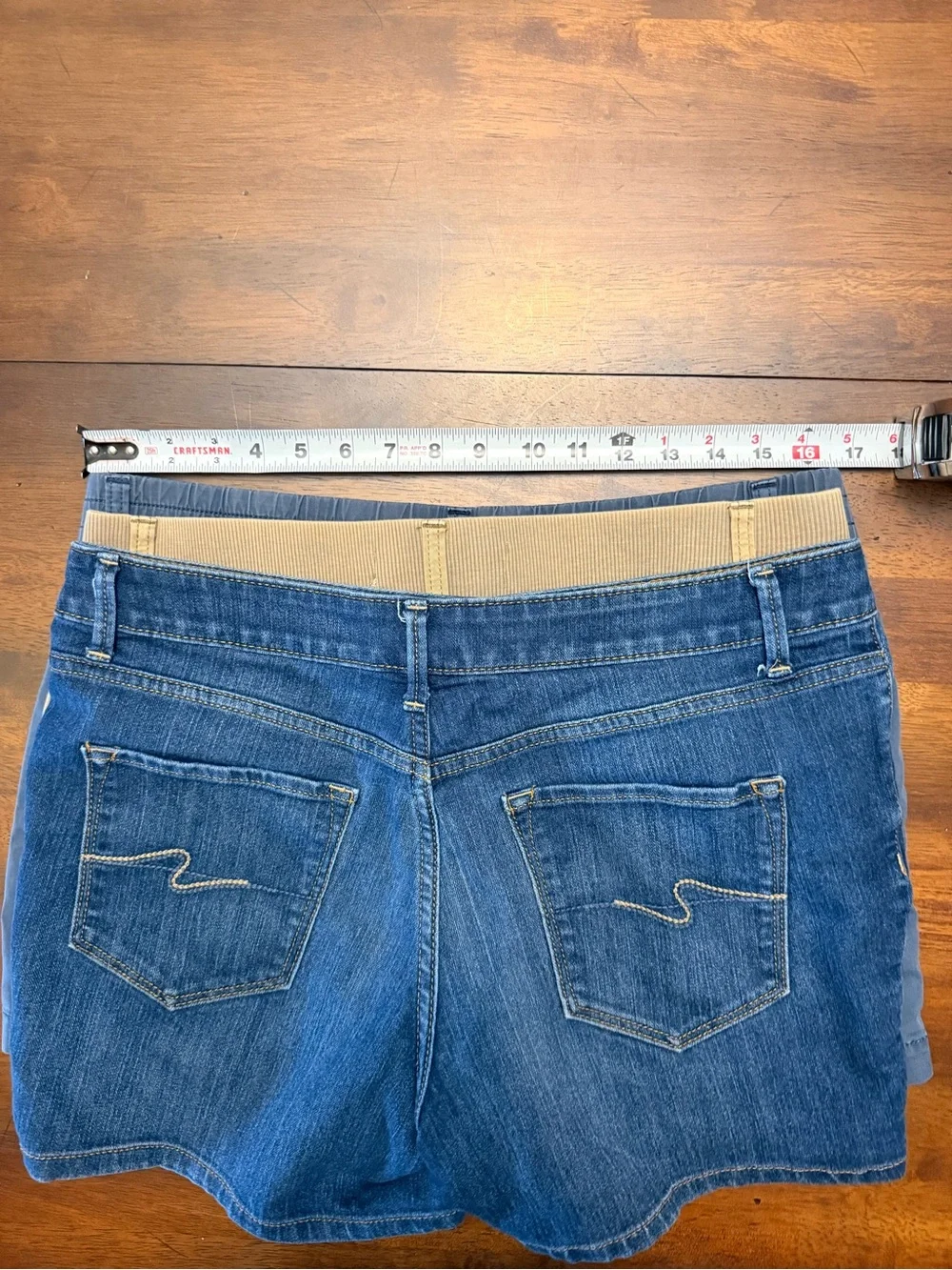 Sonoma Women’s Shorts Trio - Blue Denim, Tan, Gray - Picture 9 of 10